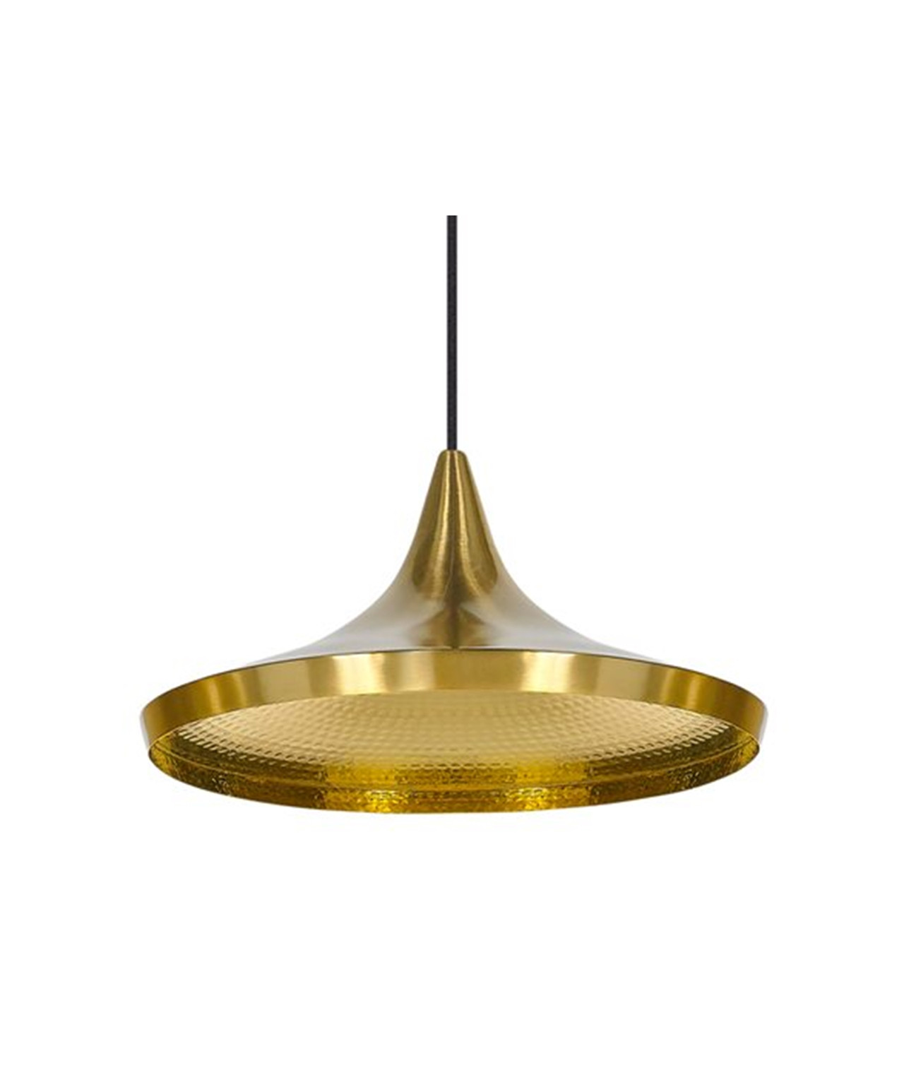 Image of Beat Light Wide LED Pendelleuchte Messing - Tom Dixon bei Lampenmeister.ch